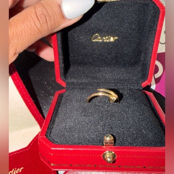 100% Authentic Cartier Gold Small Juste in Clou Ring - Picture 4 of 11